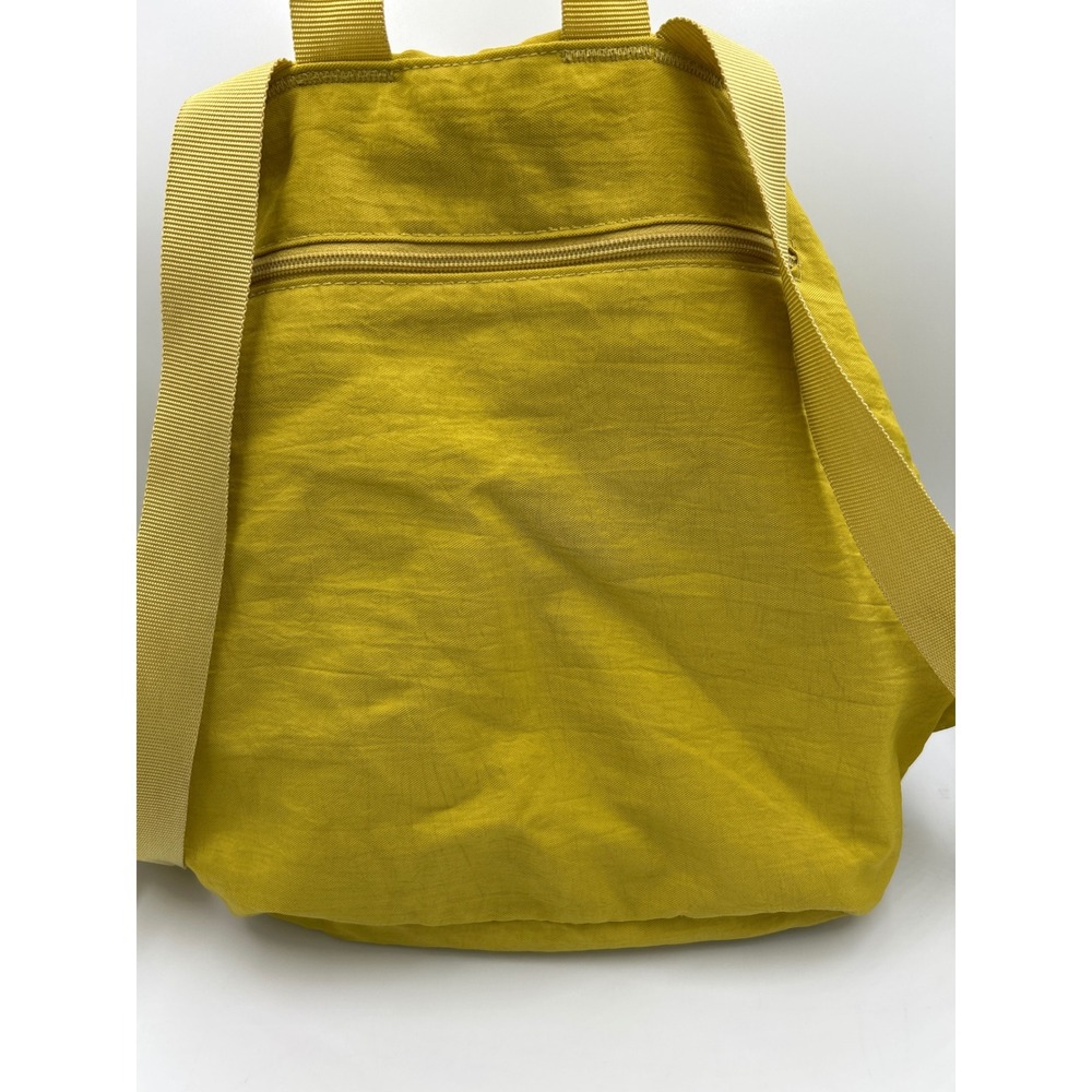 Baggallini Essential Laptop Backpack Mustard Yellow Nylon Water Resistant Bag